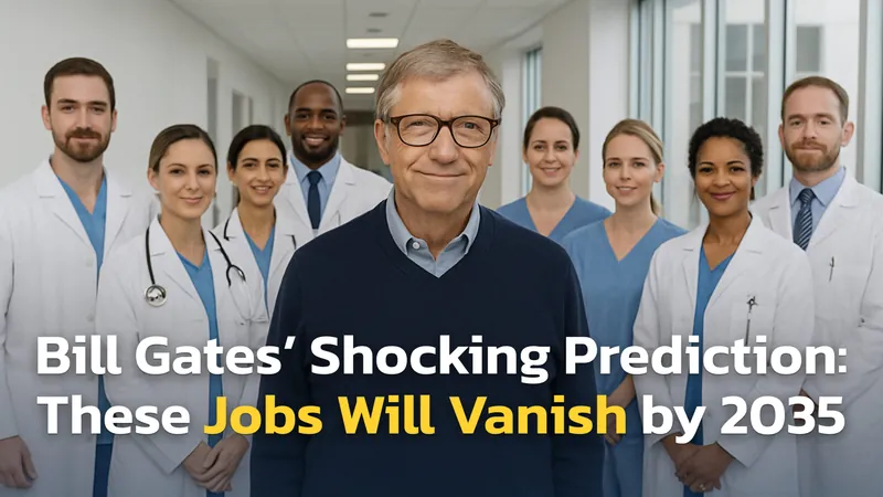 Bill Gates Predicts AI Will Replace Doctors and Teachers by 2035