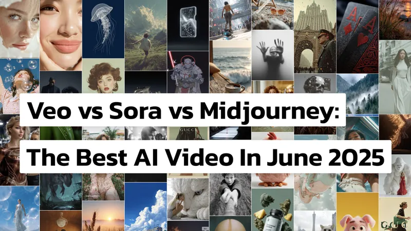 Midjourney Video V1 Is Here! How Does It Compare to Google Veo 3 & OpenAI Sora?