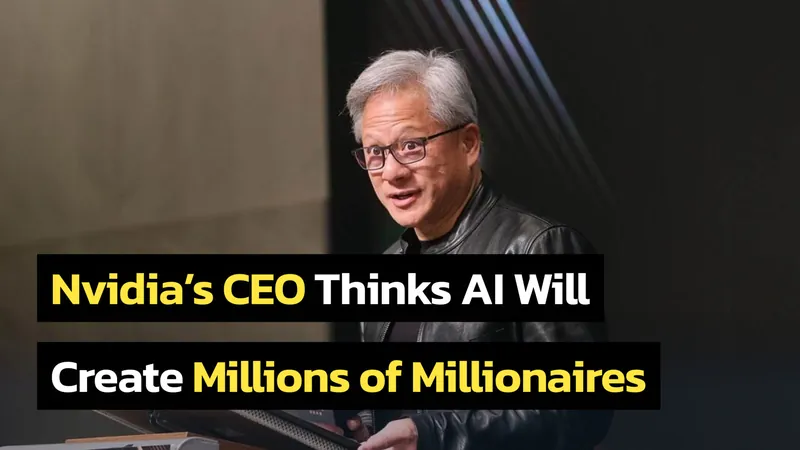 NVIDIA CEO Jensen Huang Says AI Will Create More Millionaires Than the Internet
