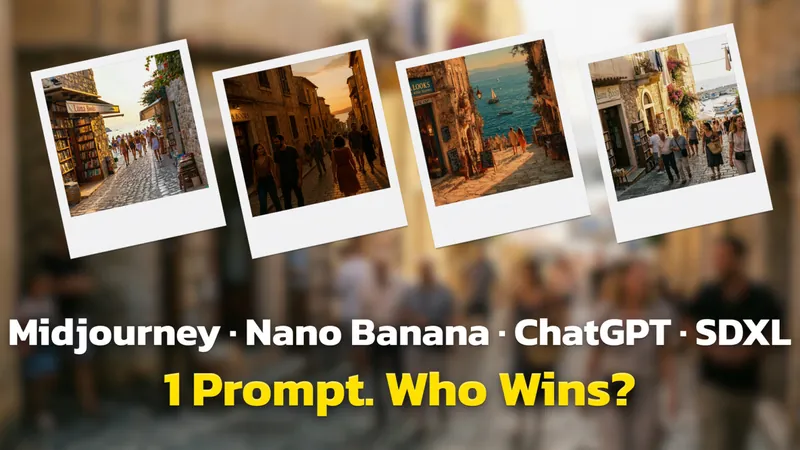 One Prompt Face-Off: Midjourney v7 ChatGPT, Stable Diffusion, Nano Banana Pro