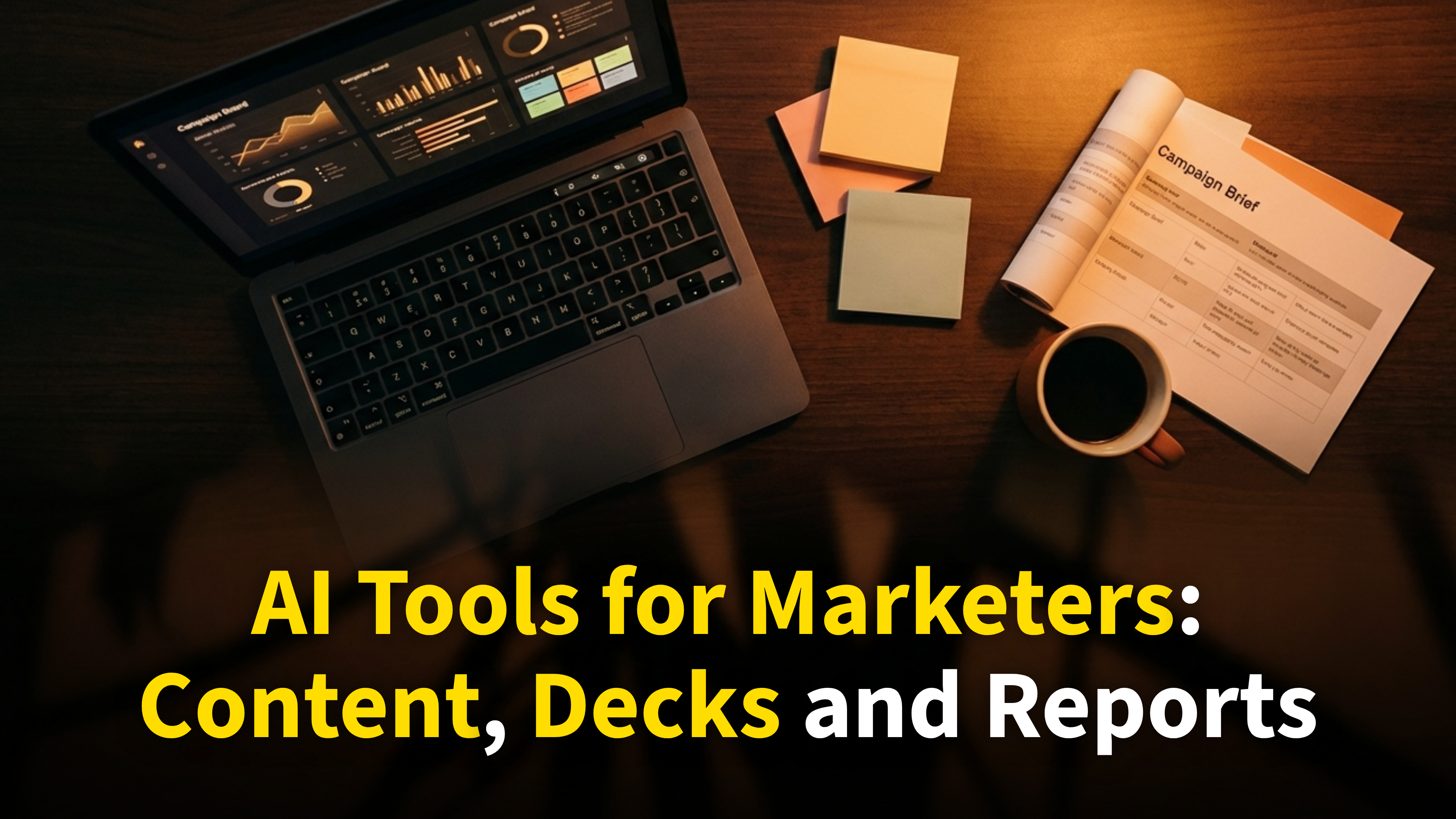 AI tools for marketers — faster content, decks and reports in 2026