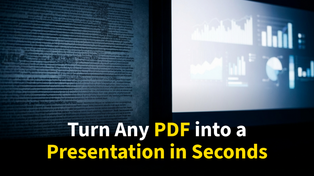 PDF to PowerPoint with AI — turn any document into a presentation in seconds