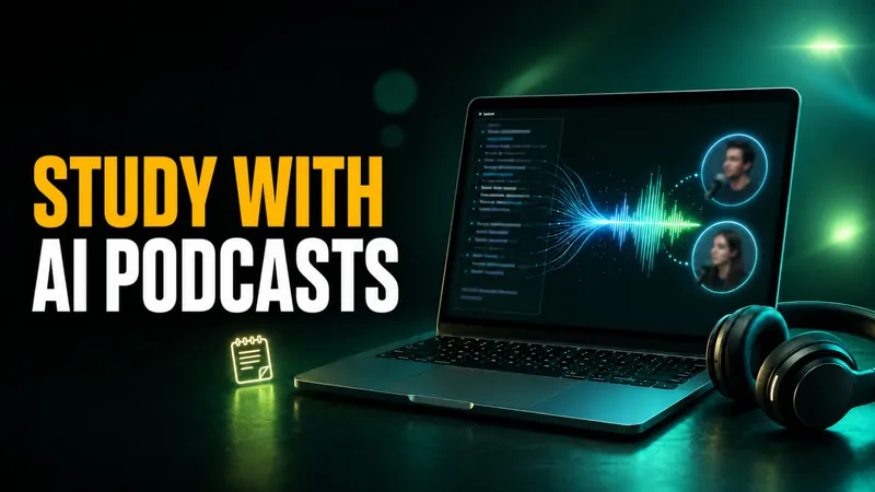 AI Podcast for Studying: How to Turn Your Notes Into Audio Revision
