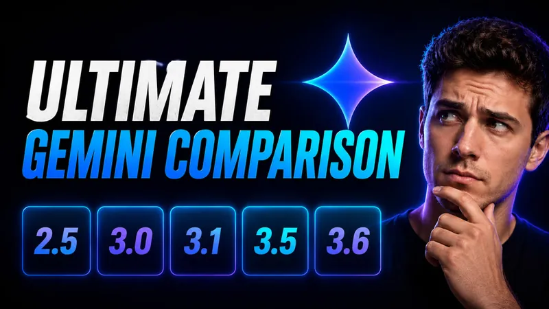 The Ultimate Gemini Model Comparison: 2.5 to 3.6 Flash, Pro & Flash-Lite