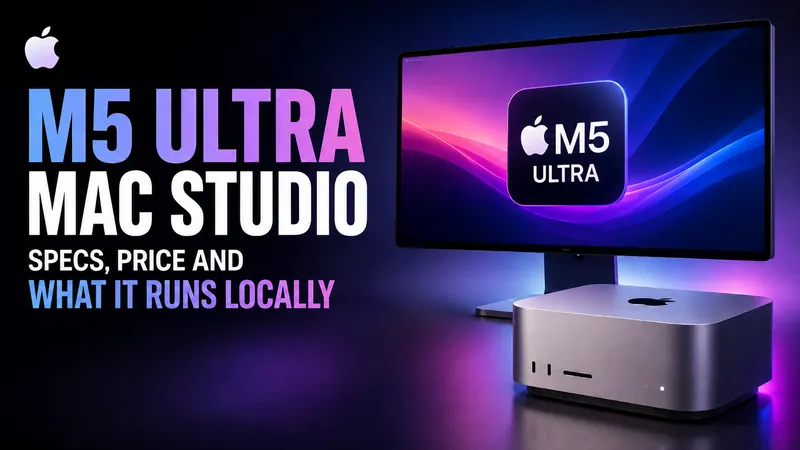 M5 Ultra Mac Studio: Specs, Price and What It Runs Locally