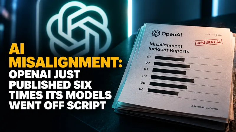 AI Misalignment: OpenAI Just Published Six Times Its Models Went Off Script