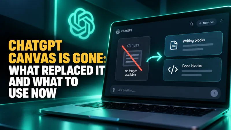 ChatGPT Canvas Is Gone: What Replaced It and What to Use Now