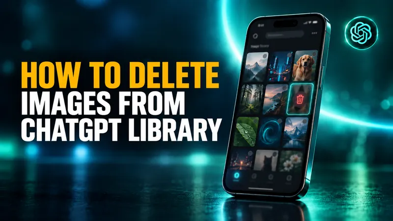 How to Delete Images From ChatGPT Library (and What It Actually Removes)