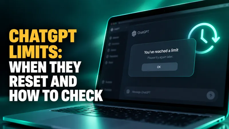 ChatGPT Limits: When They Reset and How to Check
