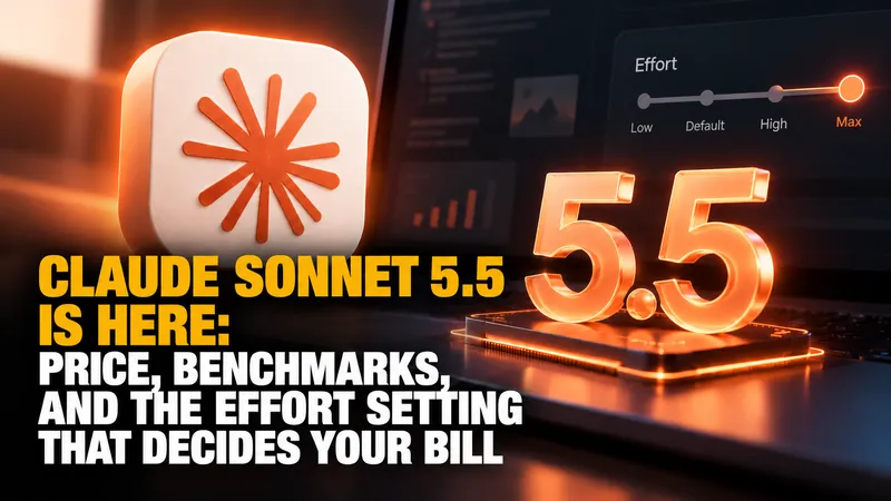 Claude Sonnet 5.5 Is Here: Price, Benchmarks, and the Effort Setting That Decides Your Bill