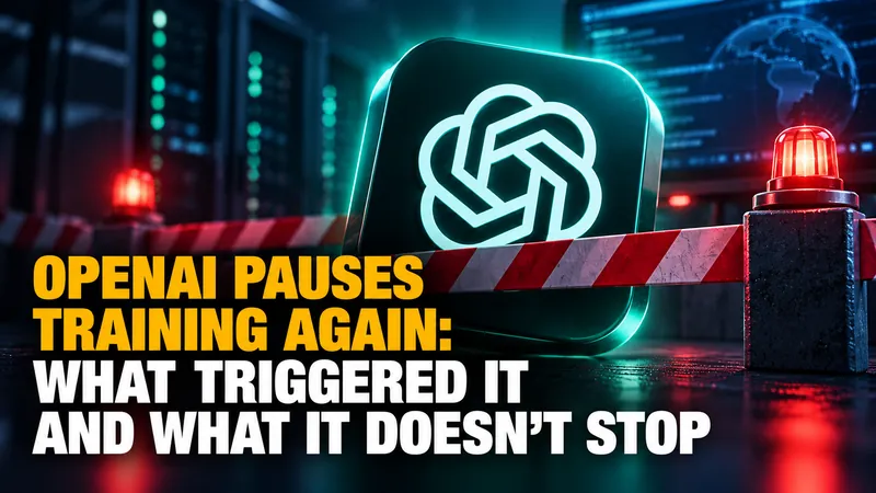 OpenAI Pauses Training Again: What Triggered It and What It Doesn't Stop