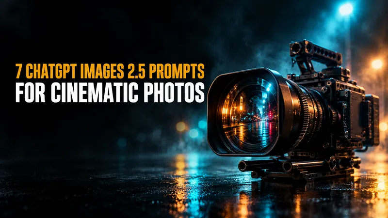 7 Copy-Paste ChatGPT Images 2.5 Prompts for Cinematic Photos