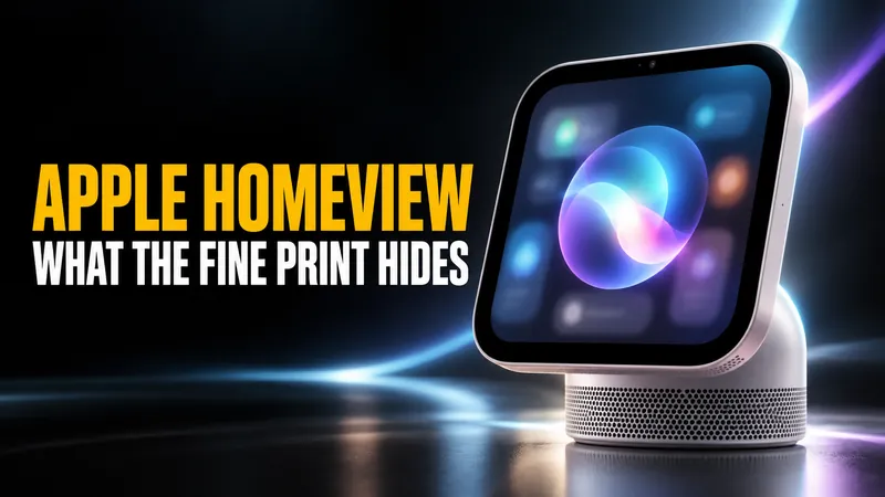 Apple HomeView: Price, Siri AI, and What the Fine Print Says