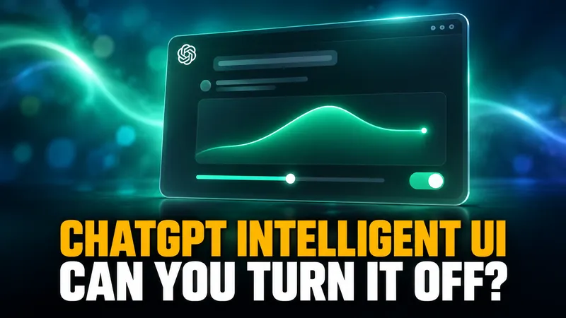 ChatGPT Intelligent UI: What It Builds and How to Turn It Off